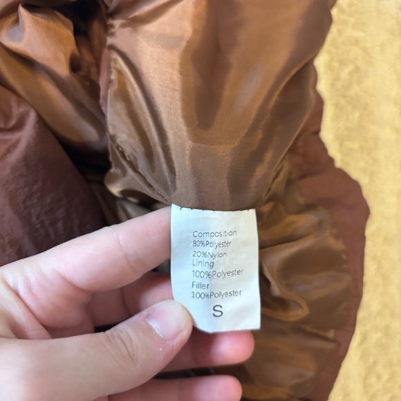 Brown Puffer Vest - Picture 5 of 5